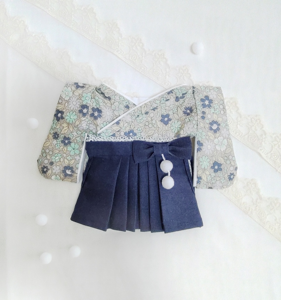 【レトロ】　20㎝ぬいはかま　はるかぜ