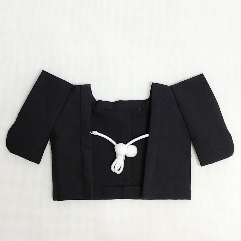 【男の子用】 20㎝ぬい用 黒羽織・着物・袴 3点セット