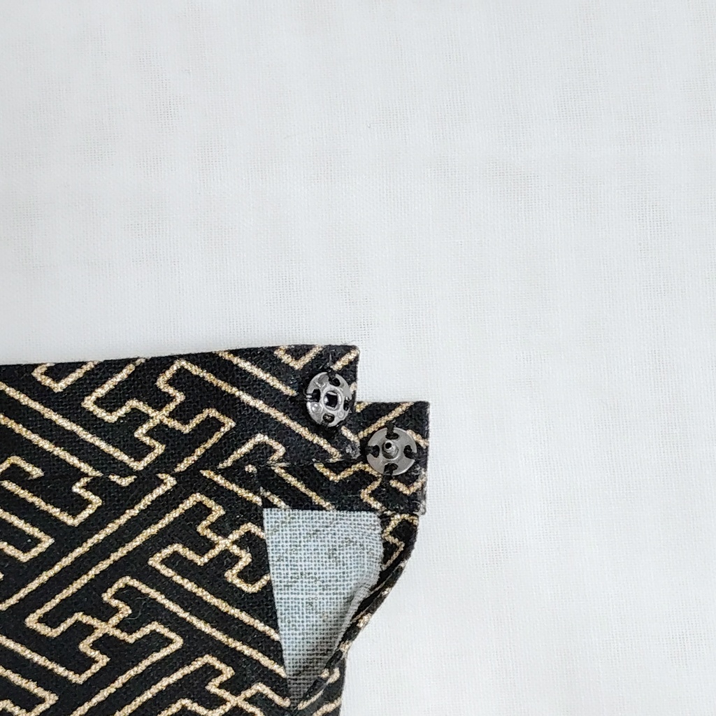 【男の子用】 20㎝ぬい用 黒羽織・着物・袴 3点セット