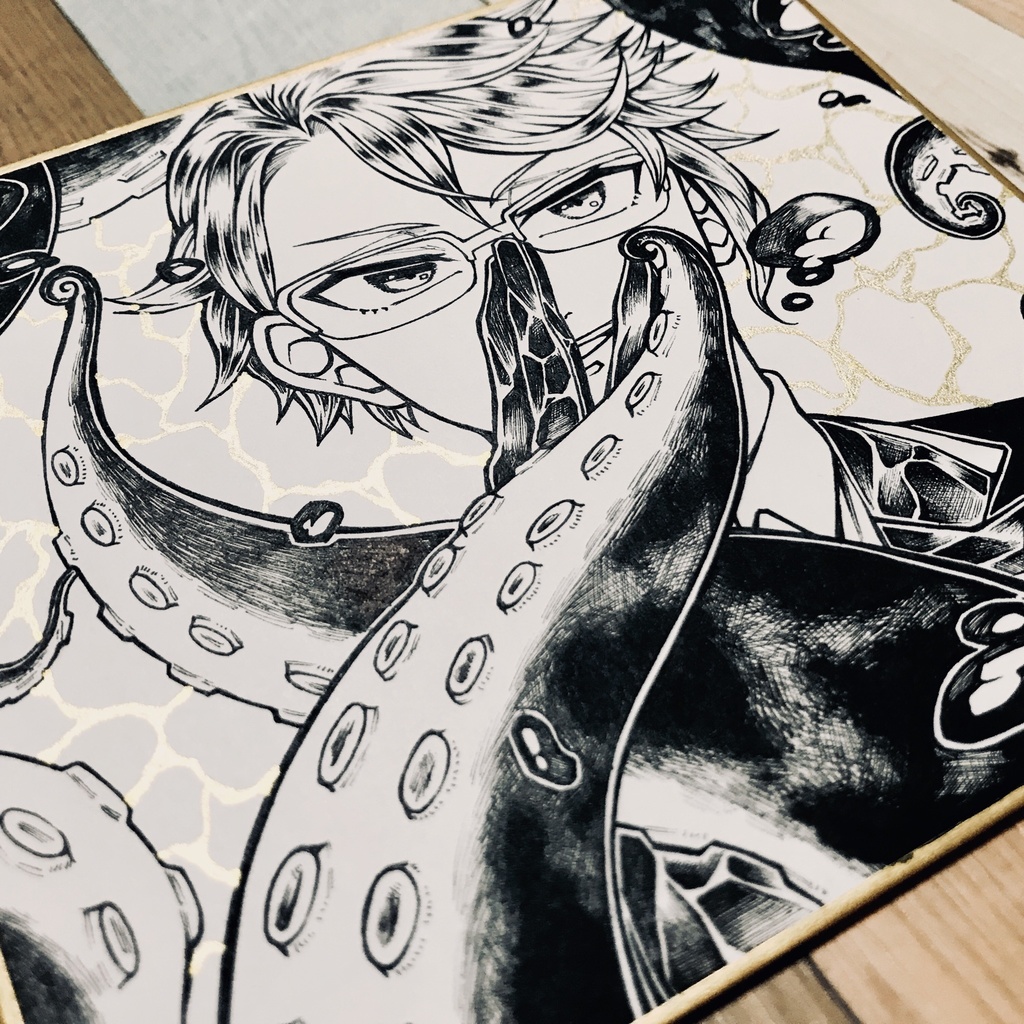 アズール アーシェングロット(twst)色紙イラスト - 百鬼夜行 - BOOTH