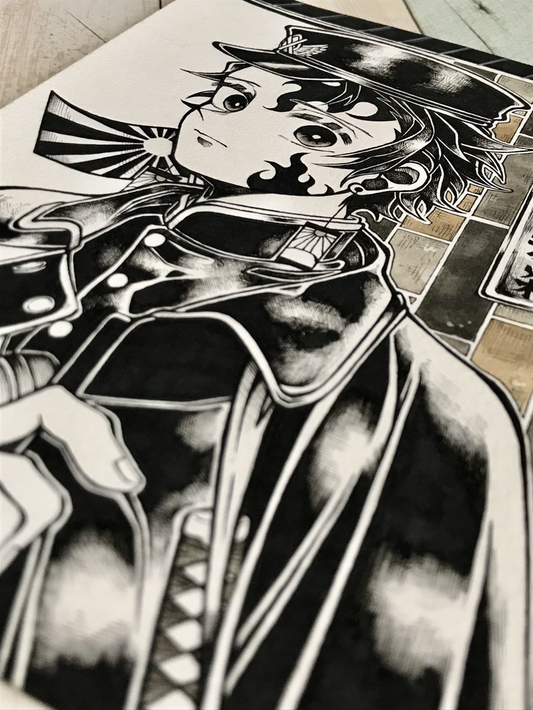 竈門炭治郎2枚組(鬼滅の刃)スケッチブックイラスト - 百鬼夜行 - BOOTH