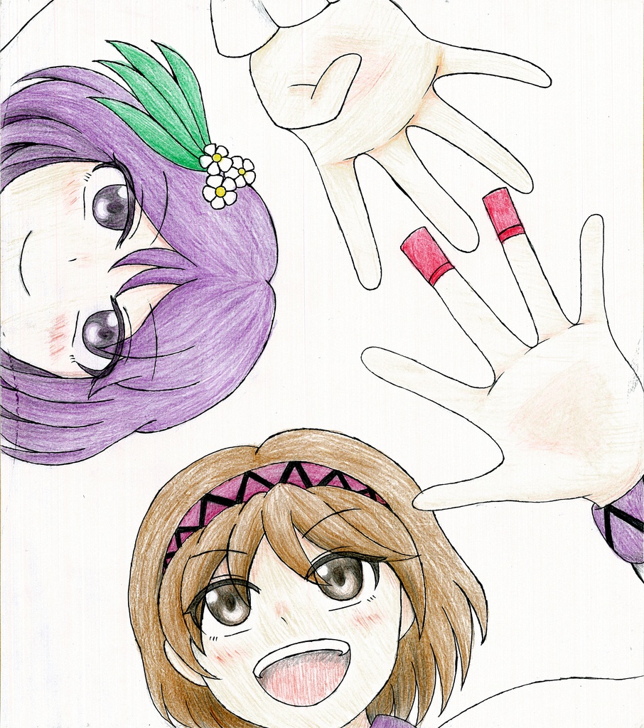 【直筆色紙】東方Project