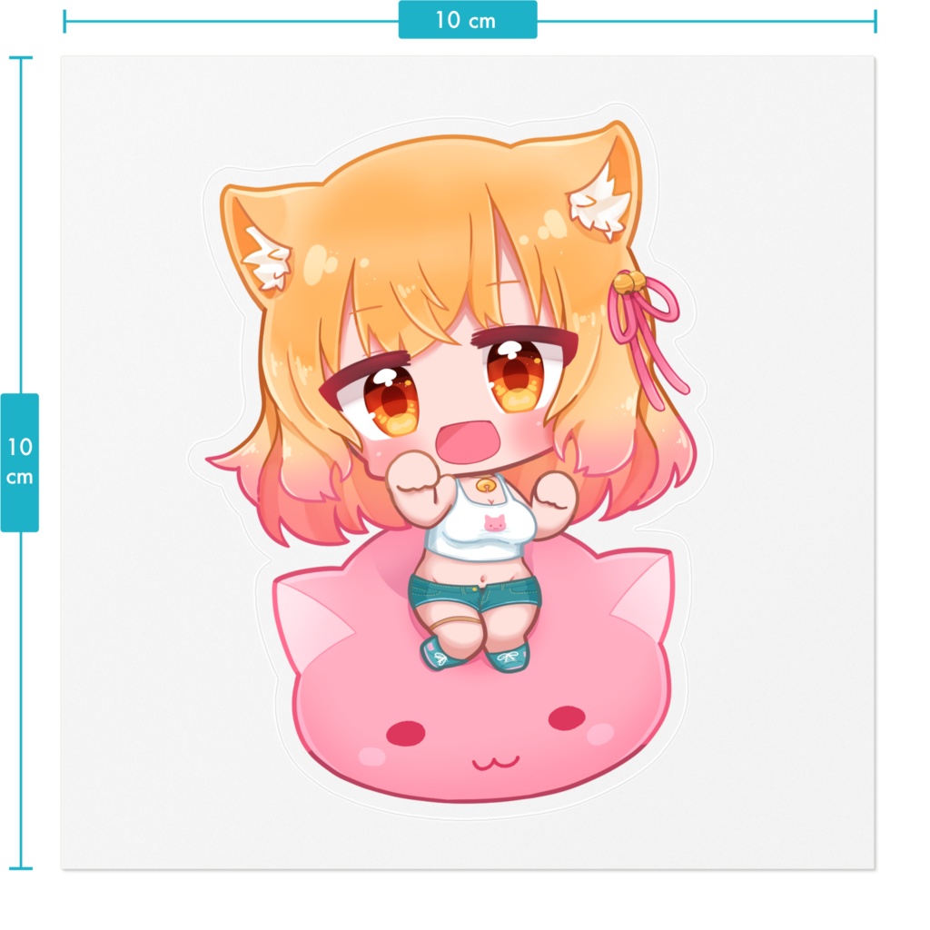 『猫間みはる』ステッカー Sticker