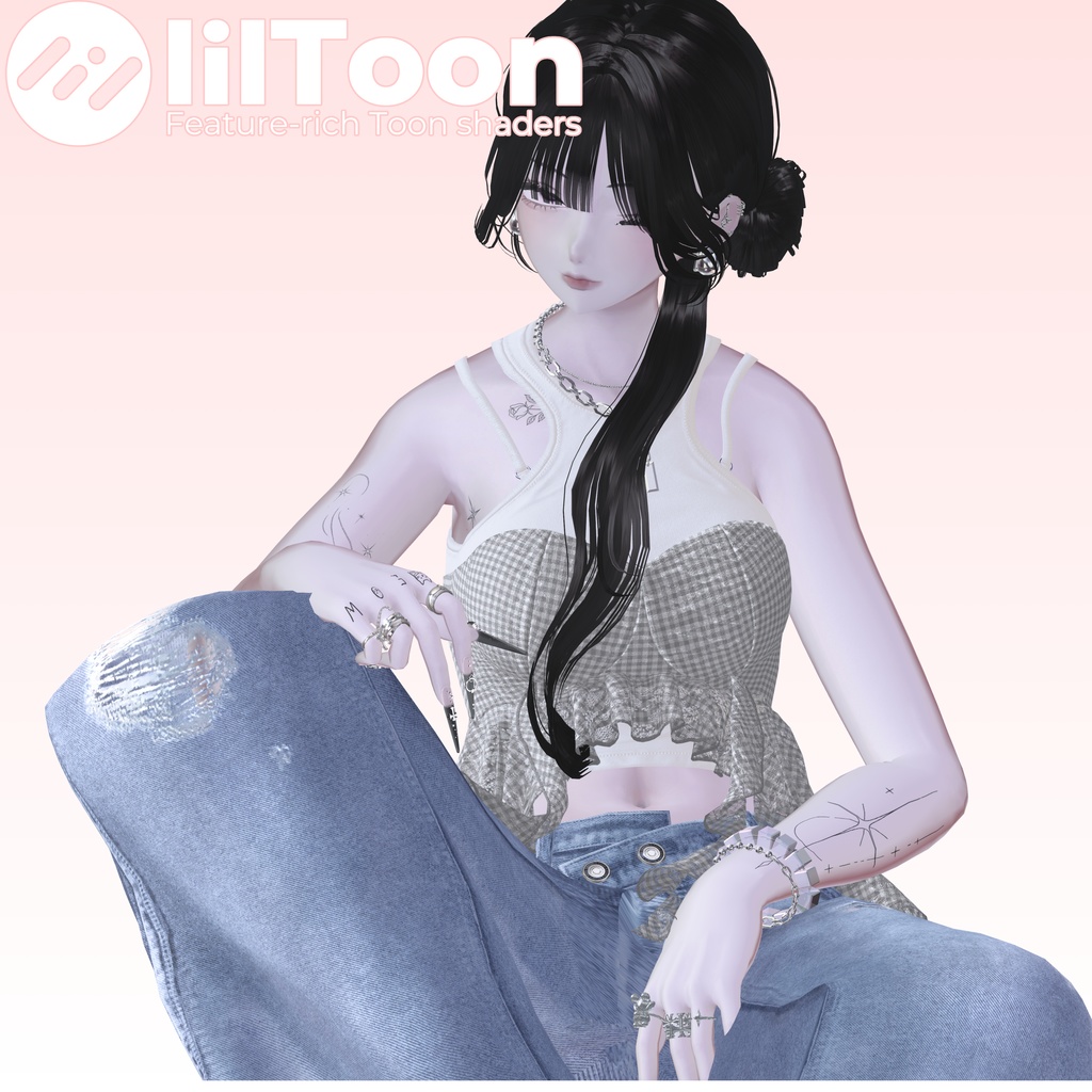 汎用ふんわり人肌マテリアル&ふんわりトゥーン調人肌マテリアルプリセット【liltoon用】