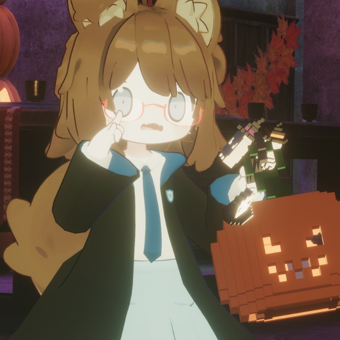 ボクセルかぼちゃランタン【VRChat想定/MA対応】