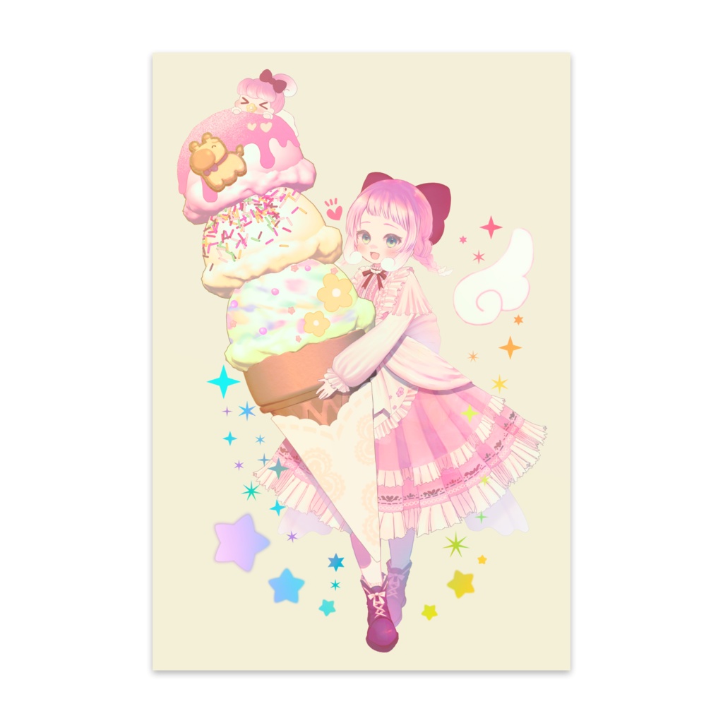 ぽぽまる ポストカード (10枚セット) ※バリエーション3種あり