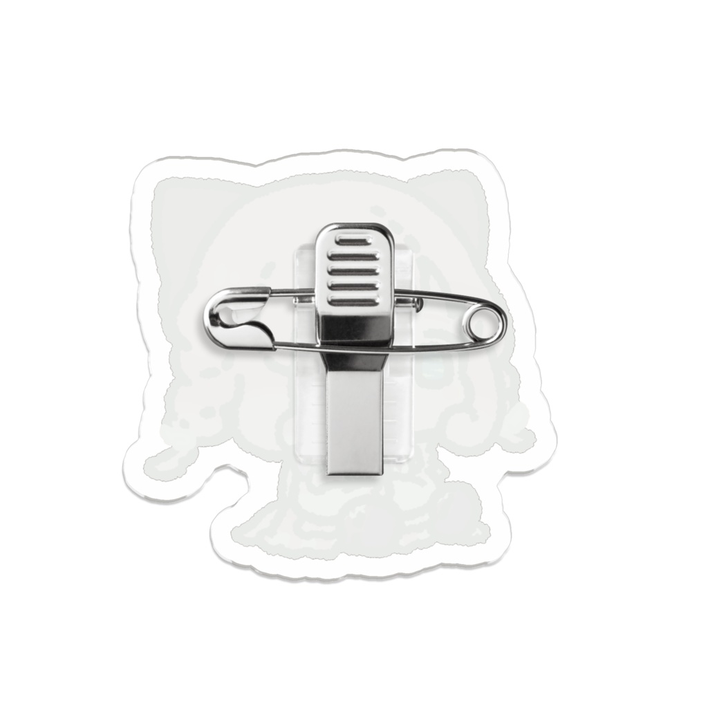 【9egg9 ふち様書き下ろし】ぽぽまるぬいぐるみ アクリルバッジ