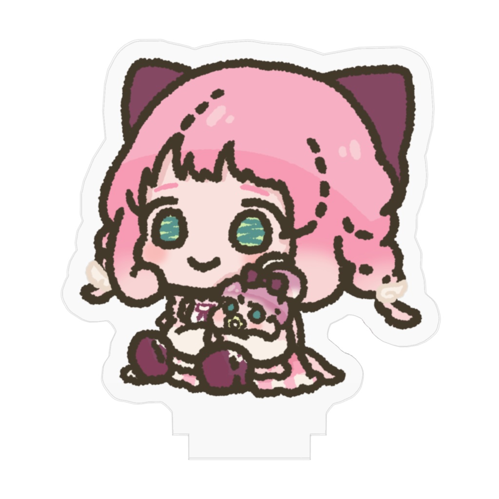 【9egg9 ふち様書き下ろし】ぽぽまるぬいぐるみ アクリルフィギュア