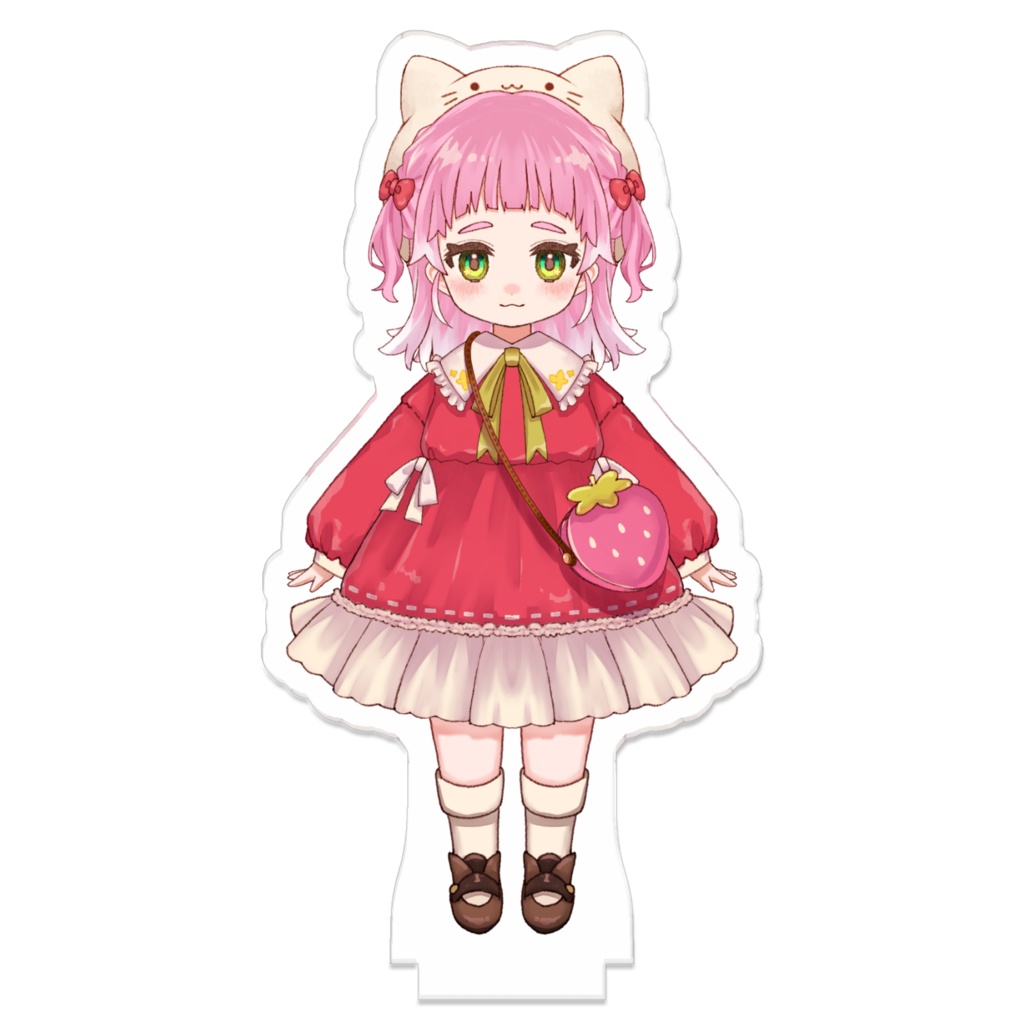 つながるアクスタ ちびぽぽちゃん 猫耳帽子Ver.