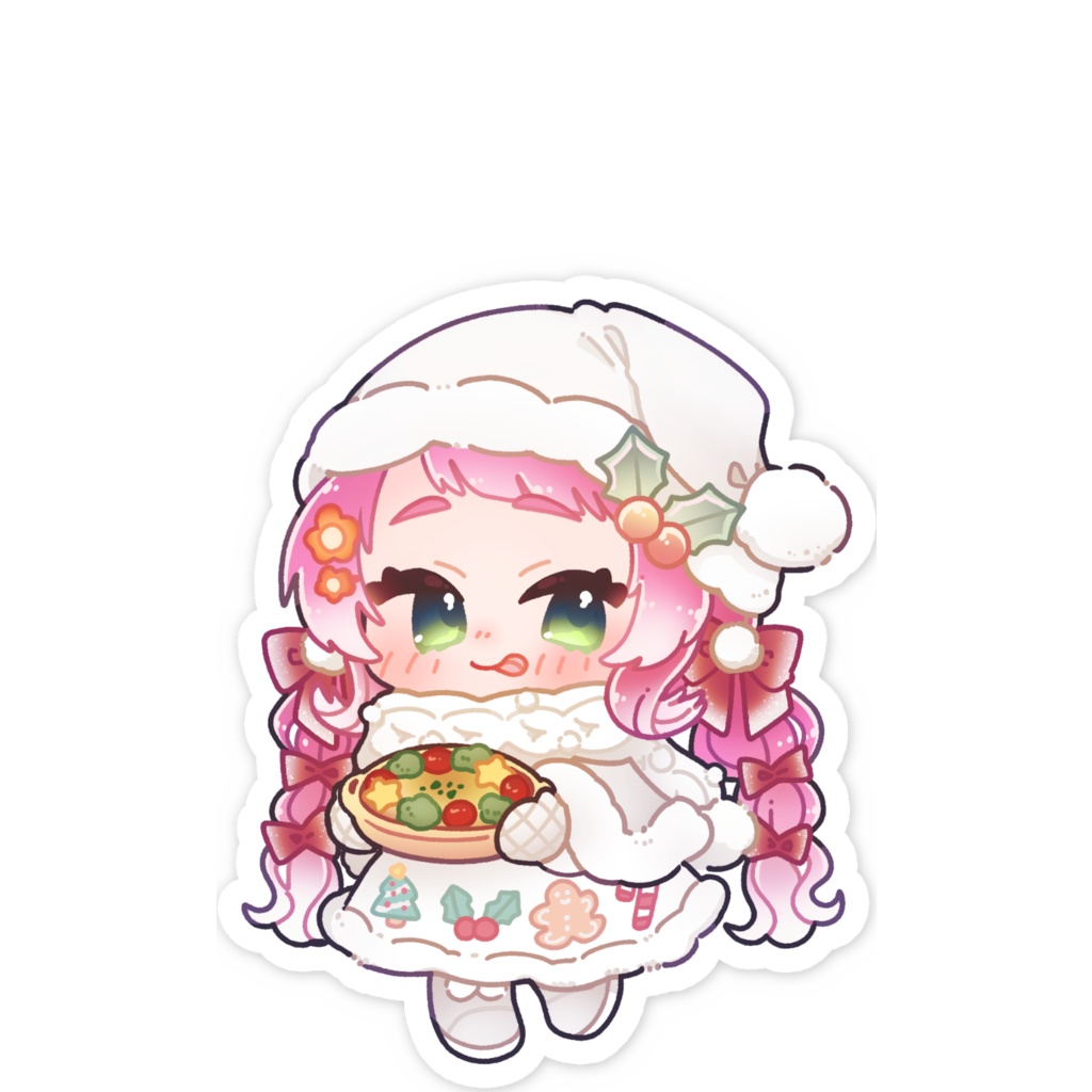 あったかクリスマス スマホステッカー