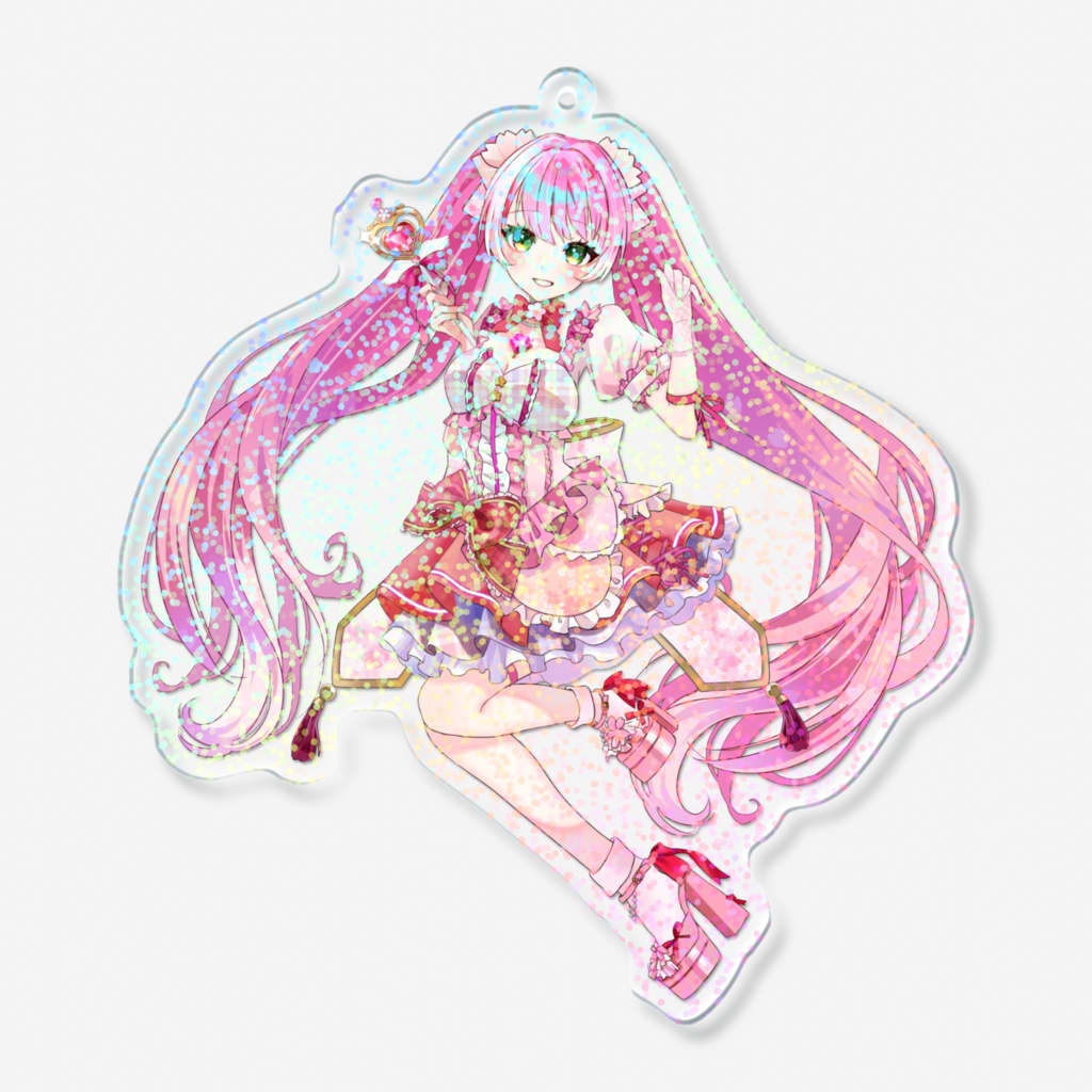 魔法少女まる★　ホログラムアクリルキーホルダー