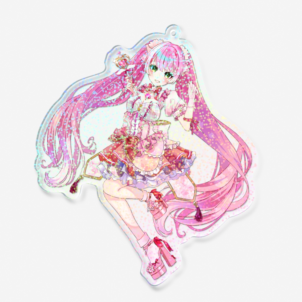 魔法少女まる★ ホログラムアクリルキーホルダー