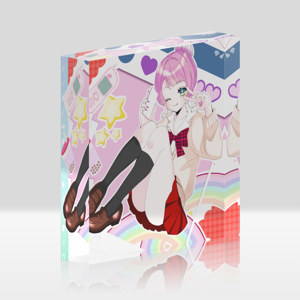 平成JKぽぽまる　アクリルブロック