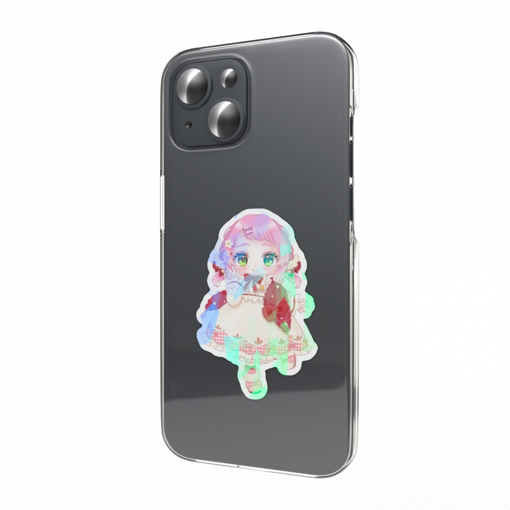 祝★５周年　ホログラムスマホステッカー　ぱっちりおめめVer.