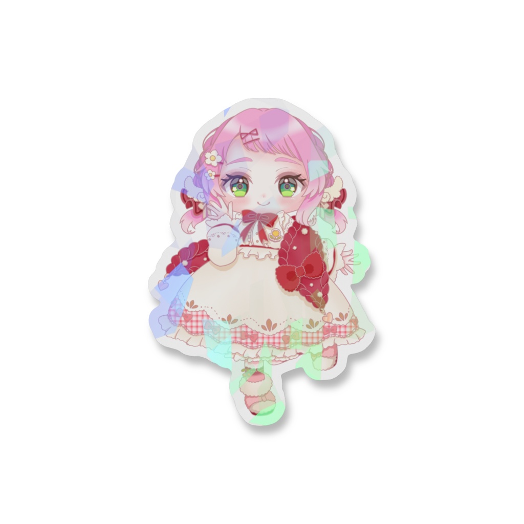 祝★5周年 ホログラムスマホステッカー ぱっちりおめめVer.