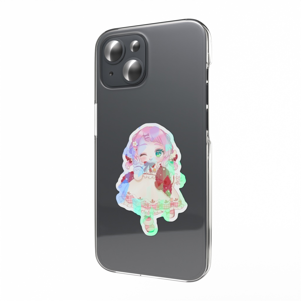 祝★５周年　ホログラムスマホステッカー ウィンクVer.