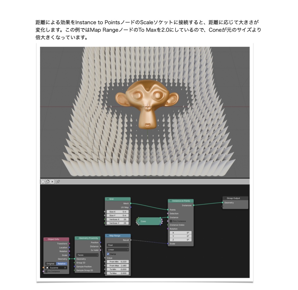 これだけ使う!大量配置 脳筋モデラーのためのジオメトリノード入門
