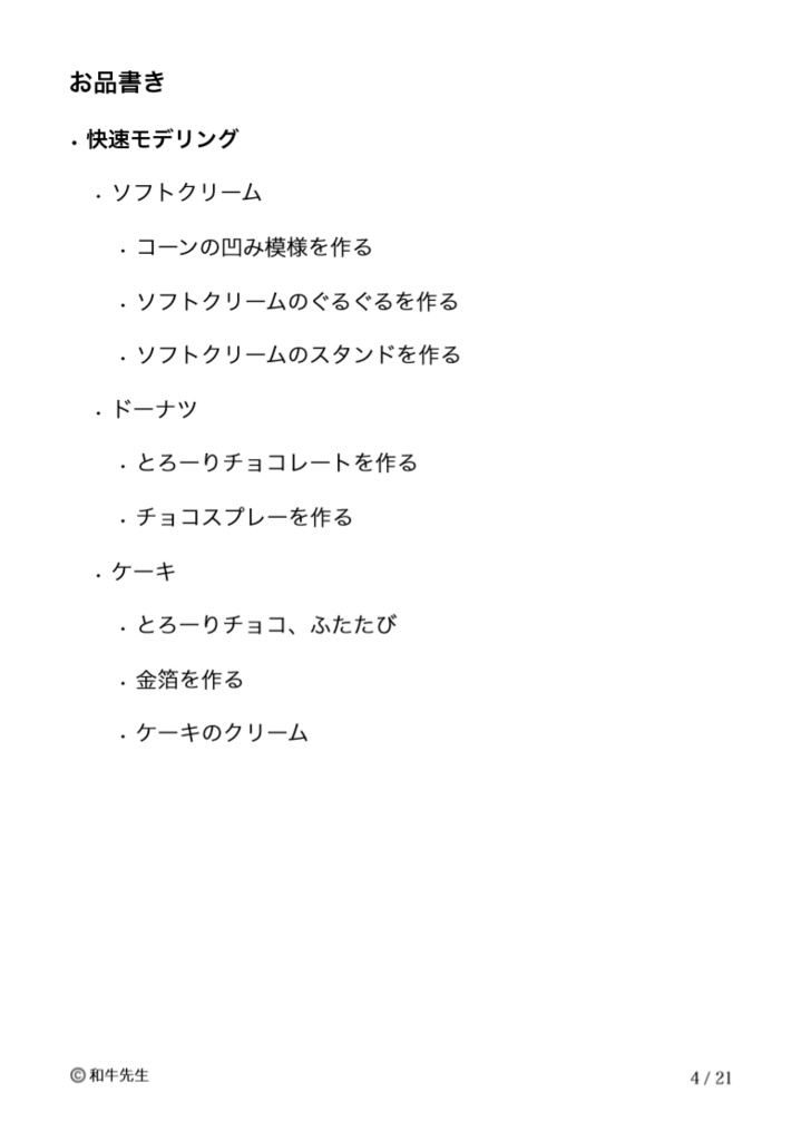 【ブースト専用】和牛先生のBlenderCafeSweets