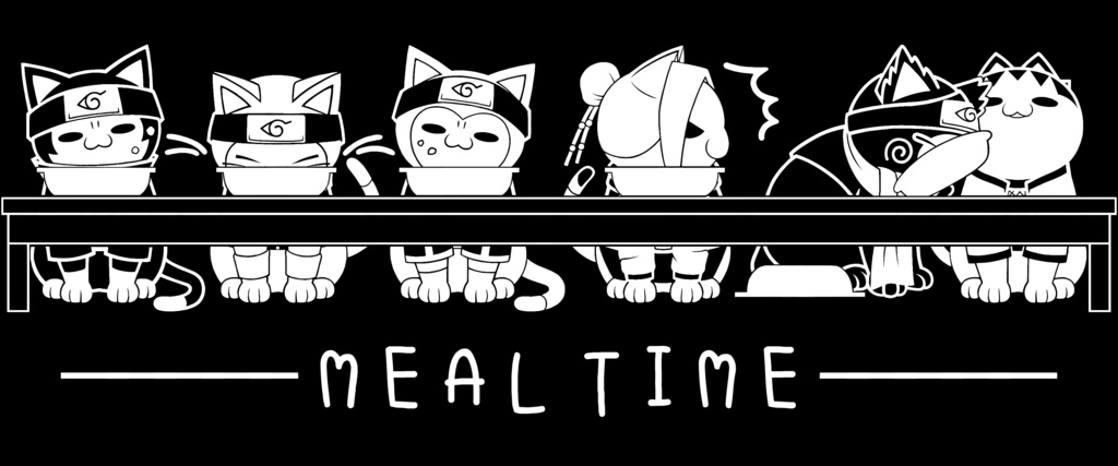 お食事タイム(口折れトートバッグ)