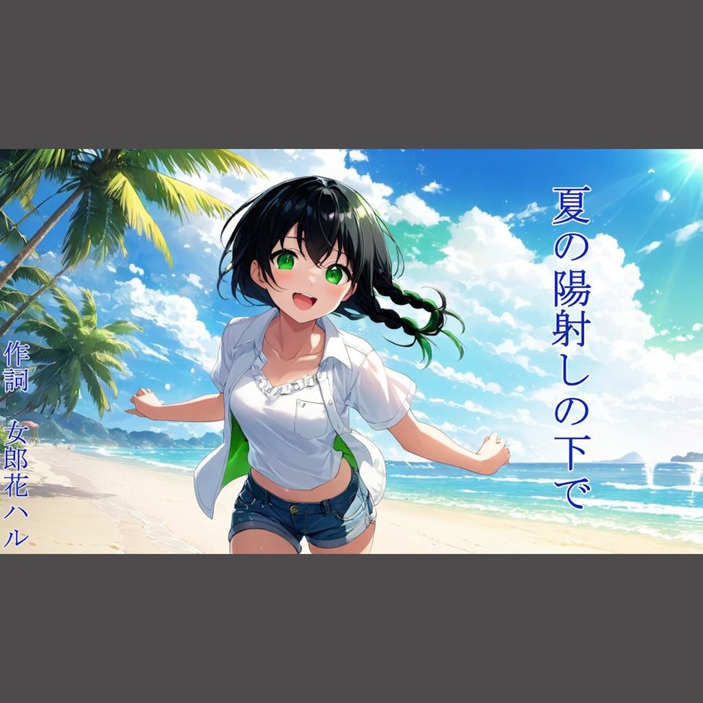 夏の陽射しの下で