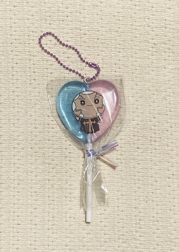 プチちみのペロキャンアクキー　ばんざい