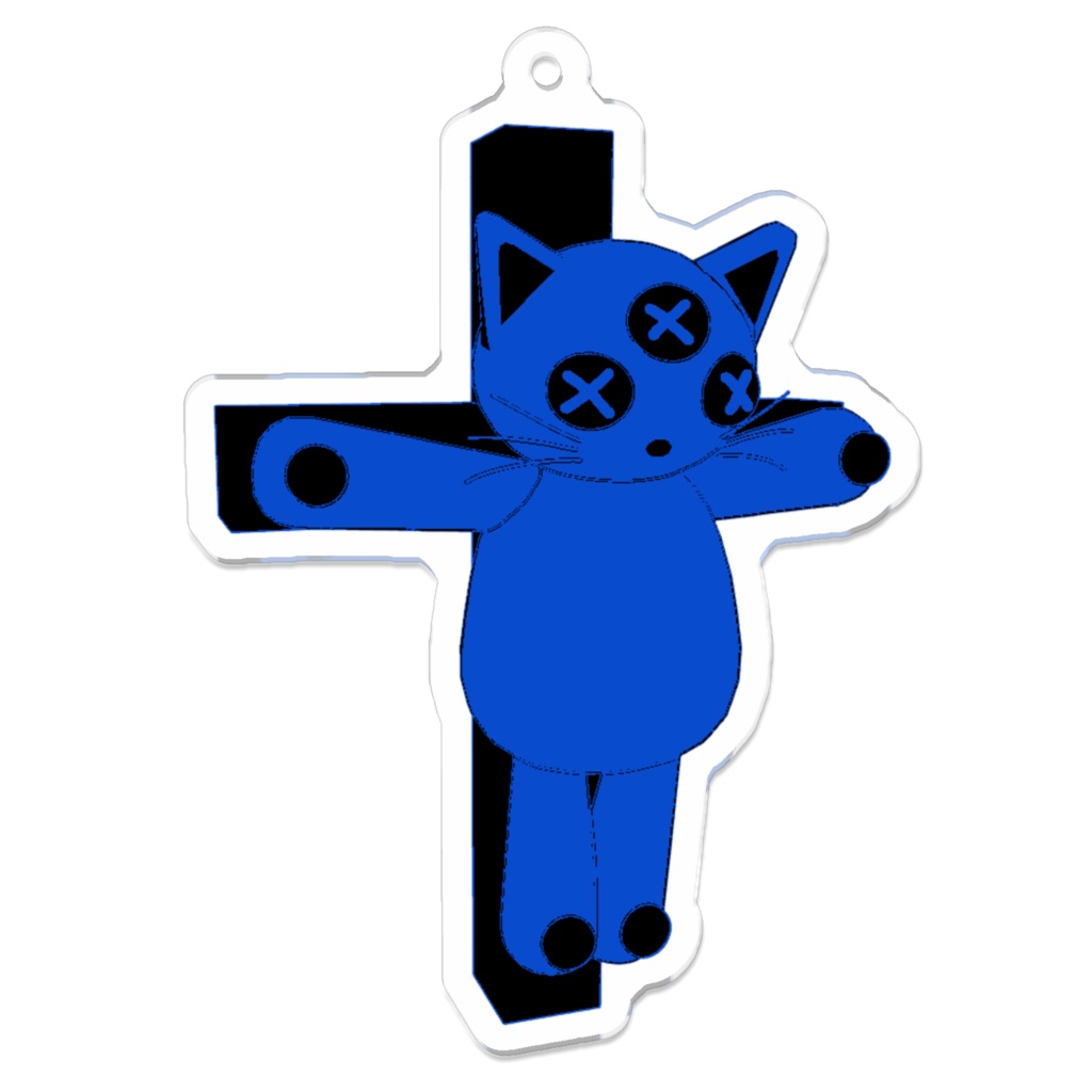 【廉価版】青い三つ目猫アクリルキーフォルダー