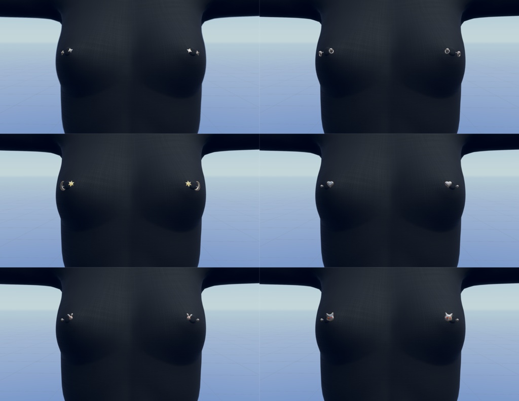 銀僧ピアス - Silver Monk Piercing Pack