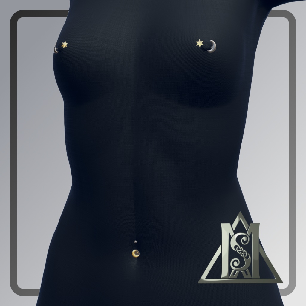 銀僧ピアス - Silver Monk Piercing Pack