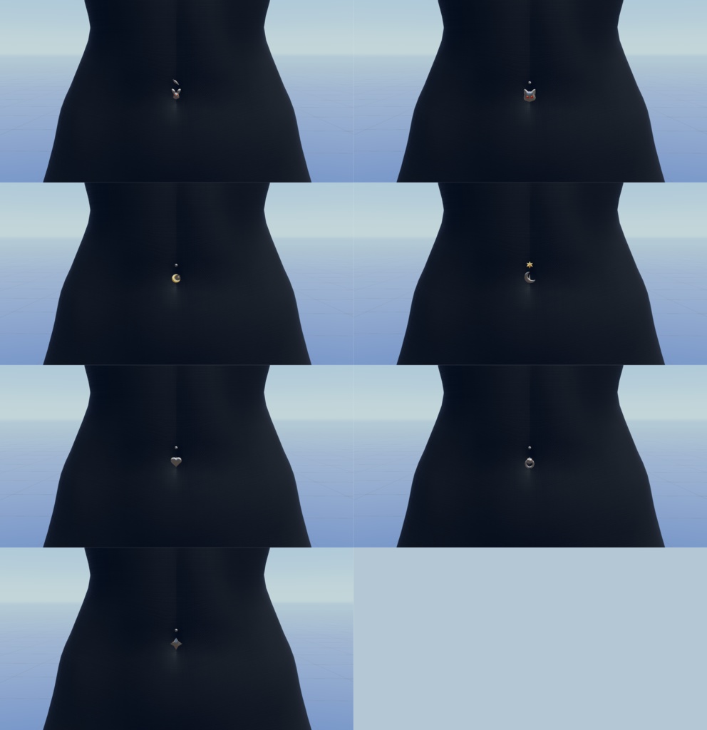 銀僧ピアス - Silver Monk Piercing Pack