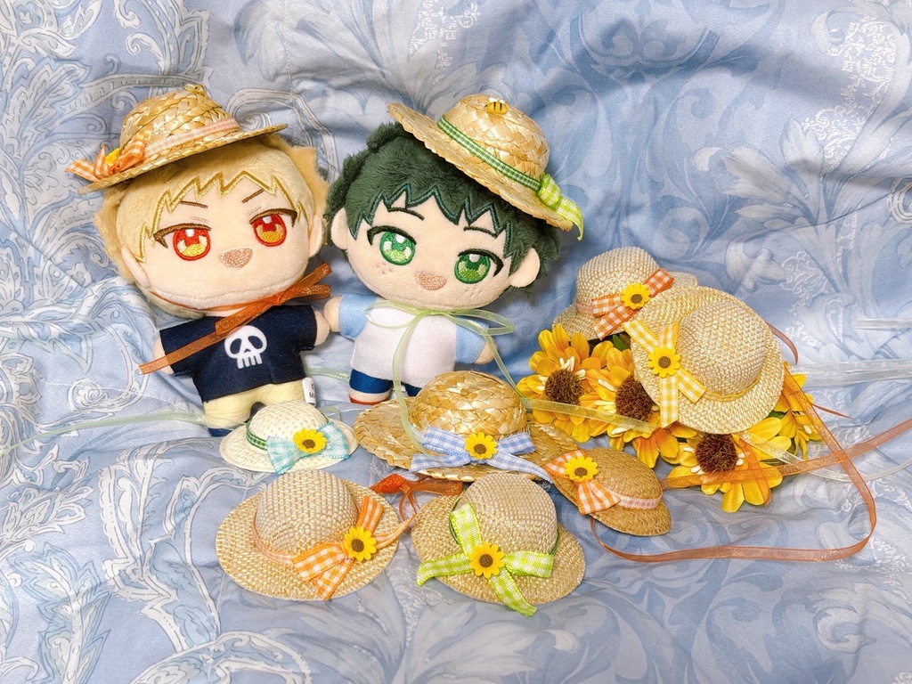 向日葵麦わら帽子(ぬい用)