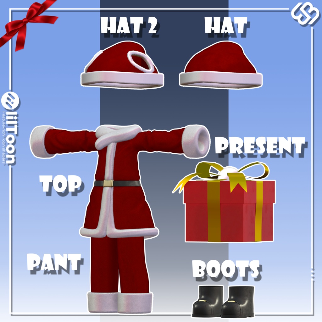 Christmas Chibi Costume for Kipfel & Mamehinata