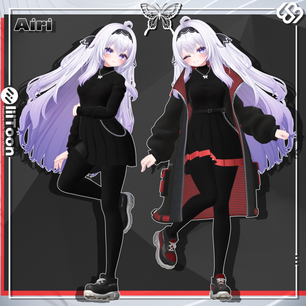 Obsidian Butterfly Coat Set 【9 体対応】