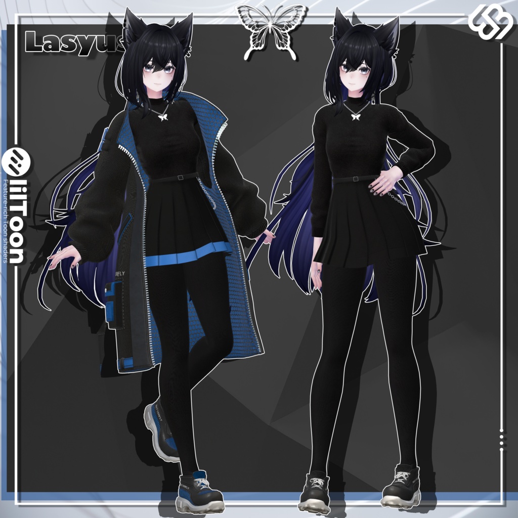 Obsidian Butterfly Coat Set 【9 体対応】