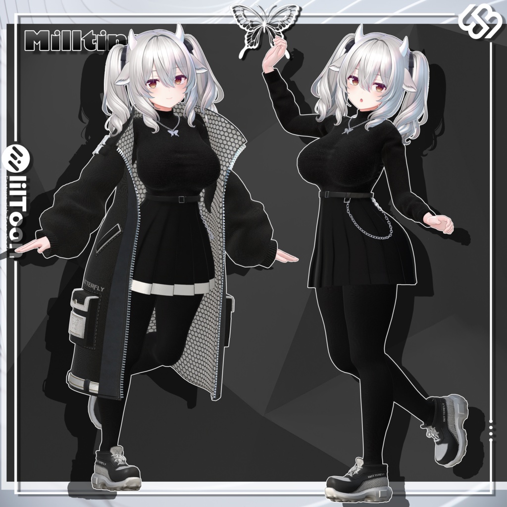 Obsidian Butterfly Coat Set 【9 体対応】