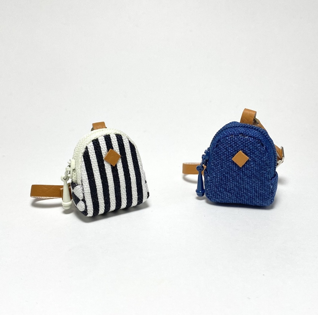 オビツ11 ボディバッグ　ストライプデニム