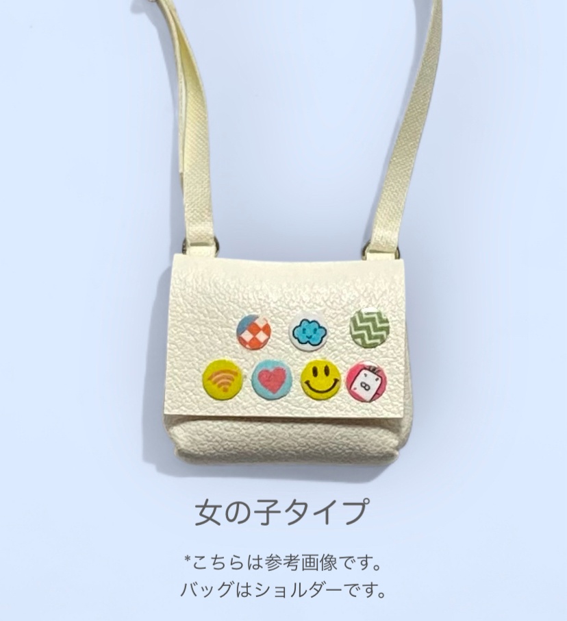 1/12バッグ 缶バッジ風