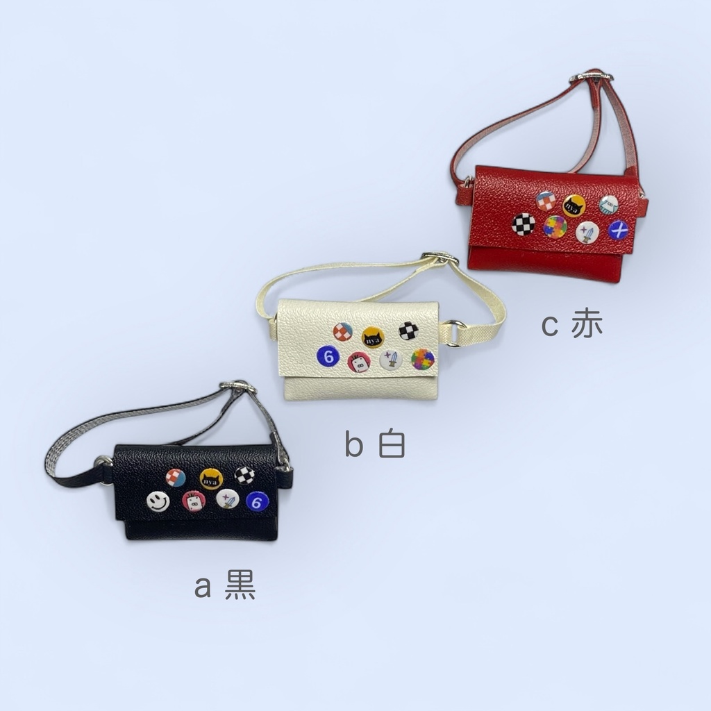 1/12バッグ 缶バッジ風