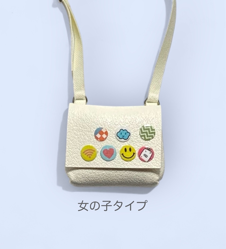 1/12ショルダー 缶バッジ風