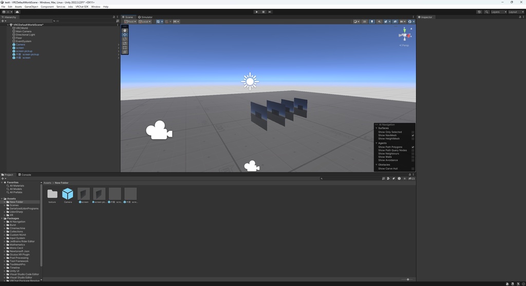 簡単導入！カメラ＆モニターギミック