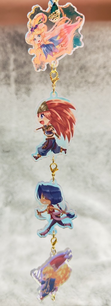 聖剣3連結アクリルキーホルダー