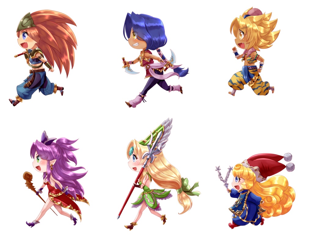 聖剣3連結アクリルキーホルダー