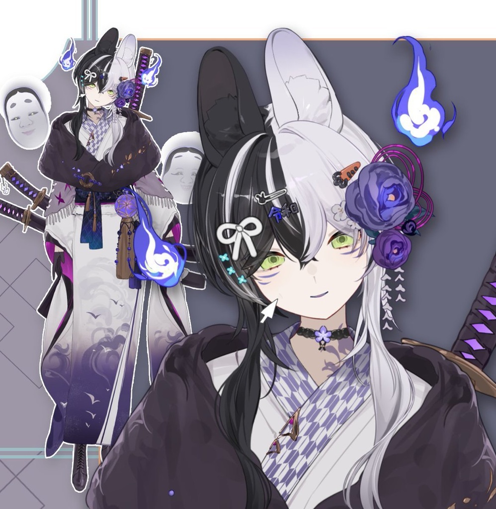 L2D - YOKAI Onmyoji Bunny Girl Kimono