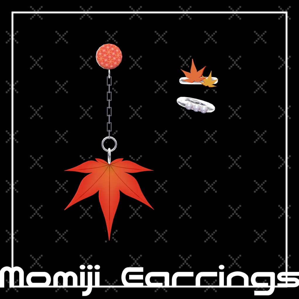 Momiji Earrings【MA対応 / 4アバター対応】
