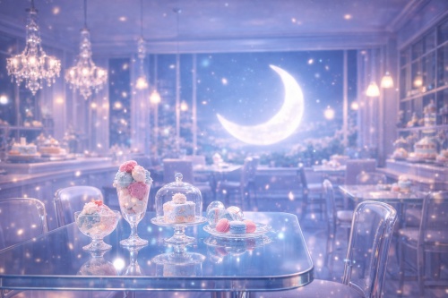 月光ミルキーカフェ壁紙セット|Moonlit Milky Café Wallpaper Pack(全10枚)