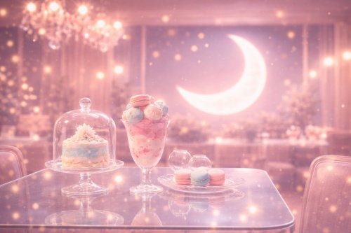 月光ミルキーカフェ壁紙セット|Moonlit Milky Café Wallpaper Pack(全10枚)