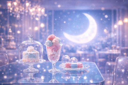 月光ミルキーカフェ壁紙セット|Moonlit Milky Café Wallpaper Pack(全10枚)