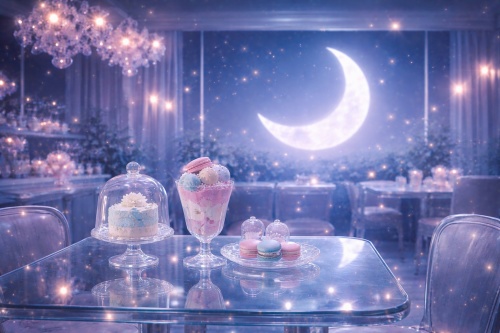 月光ミルキーカフェ壁紙セット|Moonlit Milky Café Wallpaper Pack(全10枚)