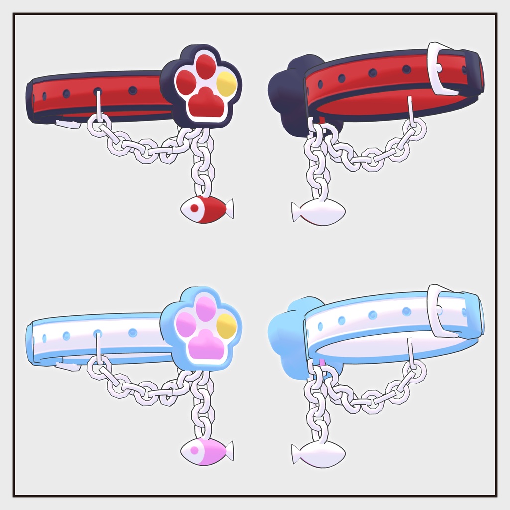 【汎用小物】にくきゅうチョーカー