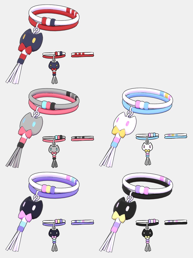 【汎用小物】サマーキャットチョーカー