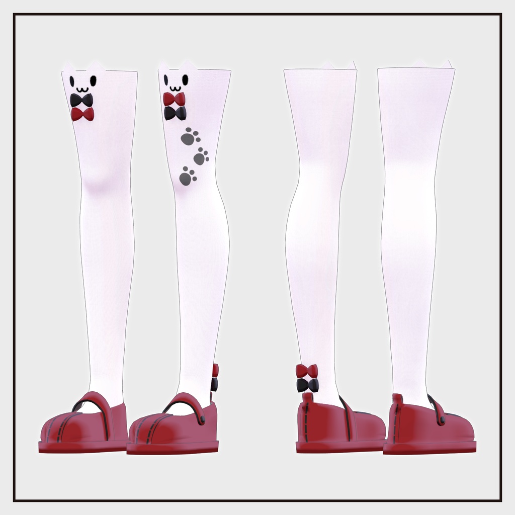 Knee-high & strap shoes v2.1